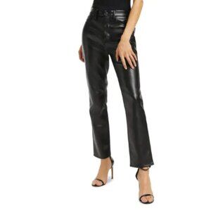GOOD AMERICAN Good Classic Faux Leather Pants 10